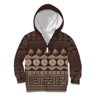 Bula Fiji Iri ni Meke Kid Hoodie Kuvui Fijian Masi - Polynesian Pride