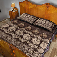 Bula Fiji Iri ni Meke Quilt Bed Set Kuvui Fijian Masi - Polynesian Pride