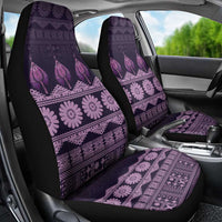 Bula Fiji Iri ni Meke Car Seat Cover Lokaloka Fijian Masi - Polynesian Pride