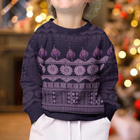 Bula Fiji Iri ni Meke Kid Ugly Christmas Sweater Lokaloka Fijian Masi - Polynesian Pride