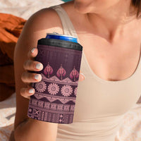 Bula Fiji Iri ni Meke 4 in 1 Can Cooler Tumbler Piqi Fijian Masi - Polynesian Pride