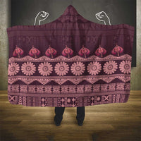 Bula Fiji Iri ni Meke Hooded Blanket Piqi Fijian Masi - Polynesian Pride
