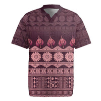 Bula Fiji Iri ni Meke Rugby Jersey Piqi Fijian Masi - Polynesian Pride