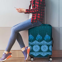 Bula Fiji Iri ni Meke Luggage Cover Karakarawa Fijian Masi - Polynesian Pride
