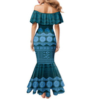 Bula Fiji Iri ni Meke Mermaid Dress Karakarawa Fijian Masi - Polynesian Pride