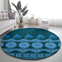 Bula Fiji Iri ni Meke Round Carpet Karakarawa Fijian Masi - Polynesian Pride