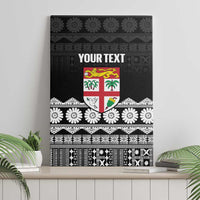 Fiji Tapa Rugby Custom Canvas Wall Art Go Fijiana LT14 - Polynesian Pride