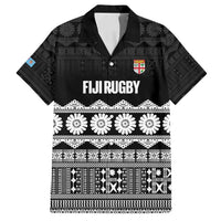 Fiji Tapa Rugby Custom Family Matching Tank Maxi Dress and Hawaiian Shirt Go Fijiana - Polynesian Pride
