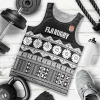 Fiji Tapa Rugby Custom Men Tank Top Go Fijiana LT14 - Polynesian Pride