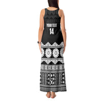 Fiji Tapa Rugby Custom Tank Maxi Dress Go Fijiana LT14 - Polynesian Pride