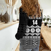 Fiji Tapa Rugby Custom Women Casual Shirt Go Fijiana - Polynesian Pride