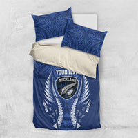 Auckland 2026 Rugby Custom Bedding Set NZ Maori Silver Fern