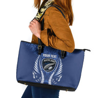 Auckland 2026 Rugby Custom Leather Tote Bag NZ Maori Silver Fern