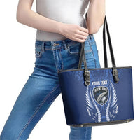 Auckland 2026 Rugby Custom Leather Tote Bag NZ Maori Silver Fern