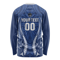Auckland 2026 Rugby Custom Long Sleeve Shirt NZ Maori Silver Fern