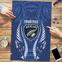 Auckland 2026 Rugby Custom Puzzle NZ Maori Silver Fern
