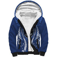Auckland 2026 Rugby Custom Sherpa Hoodie NZ Maori Silver Fern