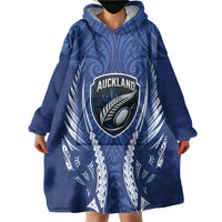 Auckland 2026 Rugby Custom Wearable Blanket Hoodie NZ Maori Silver Fern