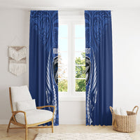 Auckland 2026 Rugby Custom Window Curtain NZ Maori Silver Fern