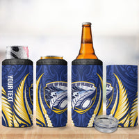 Bay of Plenty 2026 Rugby Custom 4 in 1 Can Cooler Tumbler NZ Maori Silver Fern