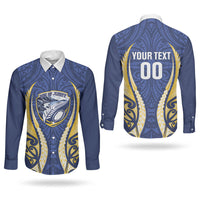 Bay of Plenty 2026 Rugby Custom Couples Matching Off Shoulder Maxi Dress and Long Sleeve Button Shirt NZ Maori Silver Fern LT14 - Polynesian Pride