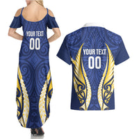 Bay of Plenty 2026 Rugby Custom Couples Matching Summer Maxi Dress and Hawaiian Shirt NZ Maori Silver Fern