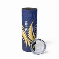 Bay of Plenty 2026 Rugby Custom Skinny Tumbler NZ Maori Silver Fern