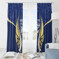Bay of Plenty 2026 Rugby Custom Window Curtain NZ Maori Silver Fern