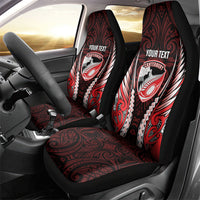Canterbury 2026 Rugby Custom Car Seat Cover NZ Maori Silver Fern