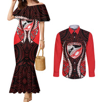 Canterbury 2026 Rugby Custom Couples Matching Mermaid Dress and Long Sleeve Button Shirt NZ Maori Silver Fern