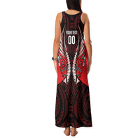 Canterbury 2026 Rugby Custom Family Matching Tank Maxi Dress and Hawaiian Shirt NZ Maori Silver Fern