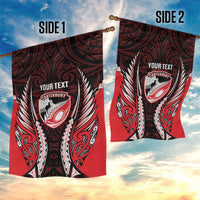 Canterbury 2026 Rugby Custom Garden Flag NZ Maori Silver Fern