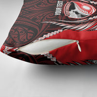 Canterbury 2026 Rugby Custom Pillow Cover NZ Maori Silver Fern