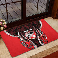 Canterbury 2026 Rugby Custom Rubber Doormat NZ Maori Silver Fern