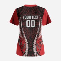 Canterbury 2026 Rugby Custom Scrub Top NZ Maori Silver Fern
