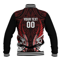 Counties Manukau 2026 Rugby Custom Baseball Jacket NZ Maori Silver Fern