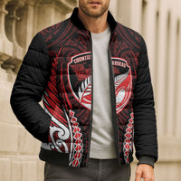Counties Manukau 2026 Rugby Custom Bomber Puffer Jacket NZ Maori Silver Fern
