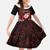 Counties Manukau 2026 Rugby Custom Family Matching Summer Maxi Dress and Hawaiian Shirt NZ Maori Silver Fern
