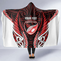 Counties Manukau 2026 Rugby Custom Hooded Blanket NZ Maori Silver Fern