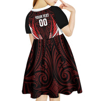 Counties Manukau 2026 Rugby Custom Kid Short Sleeve Dress NZ Maori Silver Fern