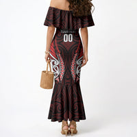 Counties Manukau 2026 Rugby Custom Mermaid Dress NZ Maori Silver Fern LT14 - Polynesian Pride