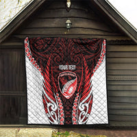 Counties Manukau 2026 Rugby Custom Quilt NZ Maori Silver Fern