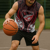 Counties Manukau 2026 Rugby Custom Sleeveless Hoodie NZ Maori Silver Fern