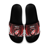 Counties Manukau 2026 Rugby Custom Slide Sandals NZ Maori Silver Fern