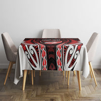 Counties Manukau 2026 Rugby Custom Tablecloth NZ Maori Silver Fern