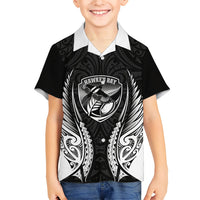 Hawke's Bay 2026 Rugby Custom Family Matching Puletasi and Hawaiian Shirt NZ Maori Silver Fern