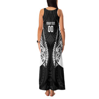 Hawke's Bay 2026 Rugby Custom Family Matching Tank Maxi Dress and Hawaiian Shirt NZ Maori Silver Fern