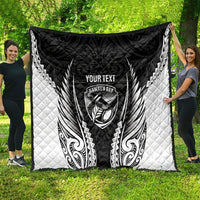 Hawke's Bay 2026 Rugby Custom Quilt NZ Maori Silver Fern