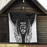 Hawke's Bay 2026 Rugby Custom Quilt NZ Maori Silver Fern