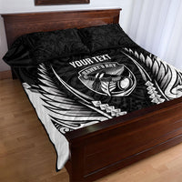 Hawke's Bay 2026 Rugby Custom Quilt Bed Set NZ Maori Silver Fern